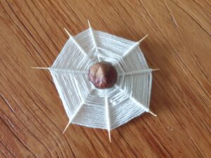 Spinnenweb knutselen