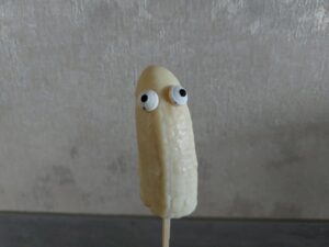 Spookje banaan witte chocolade