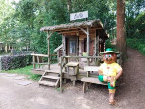 Het Bollo de beer huisje op het vakantiepark
