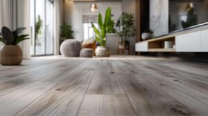 Woonkamer met een mooie pvc vloer