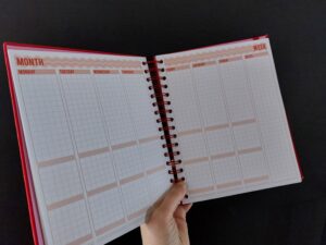 Binnenkant van de mascha planner